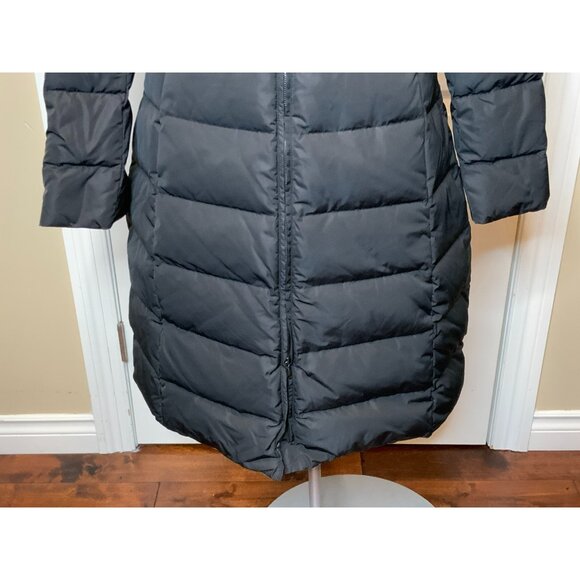 Armani Collezioni Long Black Quilted Down Puffer Coat, Size 12 | 48, NWT! $1,295 - Picture 3 of 12